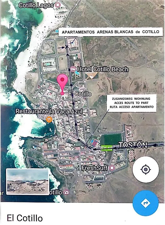 شقة Apartamentos Arenas Blancas De Cotillo Vista Mar